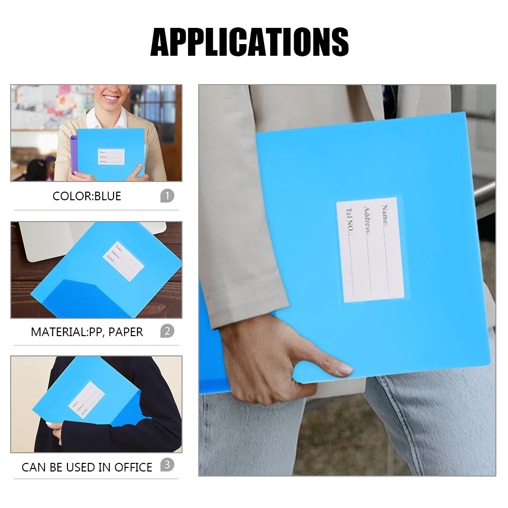 3Pcs Office File Folder Reports Organizer Paper PP Material Scratch Resistant Double Pocket Files Organizer for Documents
3Pcs Office File Folder Reports Organizer Paper PP Material Scratch Resistant Double Pocket Files Organizer for Documents