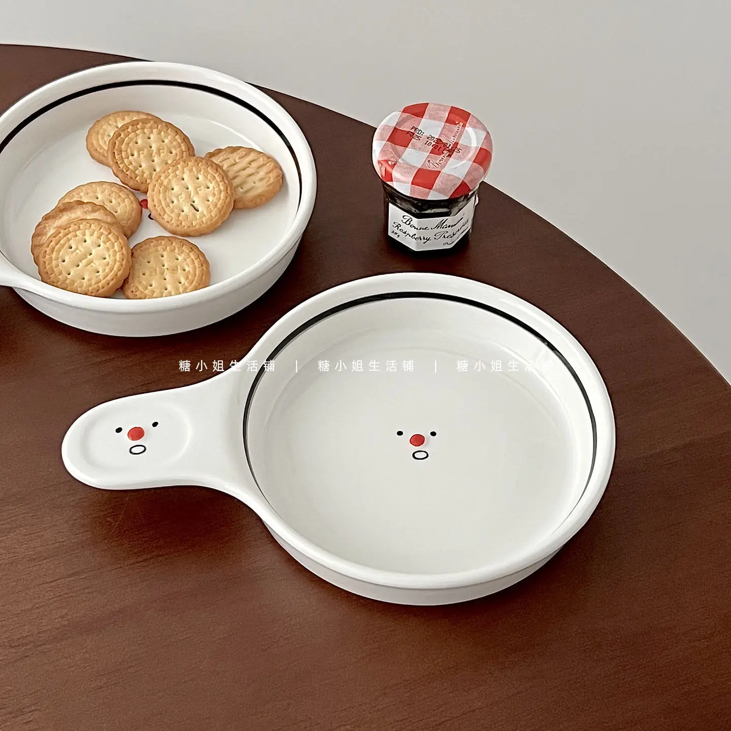 Ins Style Ceramics Small Plates Cute Underglaze Color Smiling Face Tablewares 2026 New Korean Color Blocking Handle Disc
Ins Style Ceramics Small Plates Cute Underglaze Color Smiling Face Tablewares 2026 New Korean Color Blocking Handle Disc