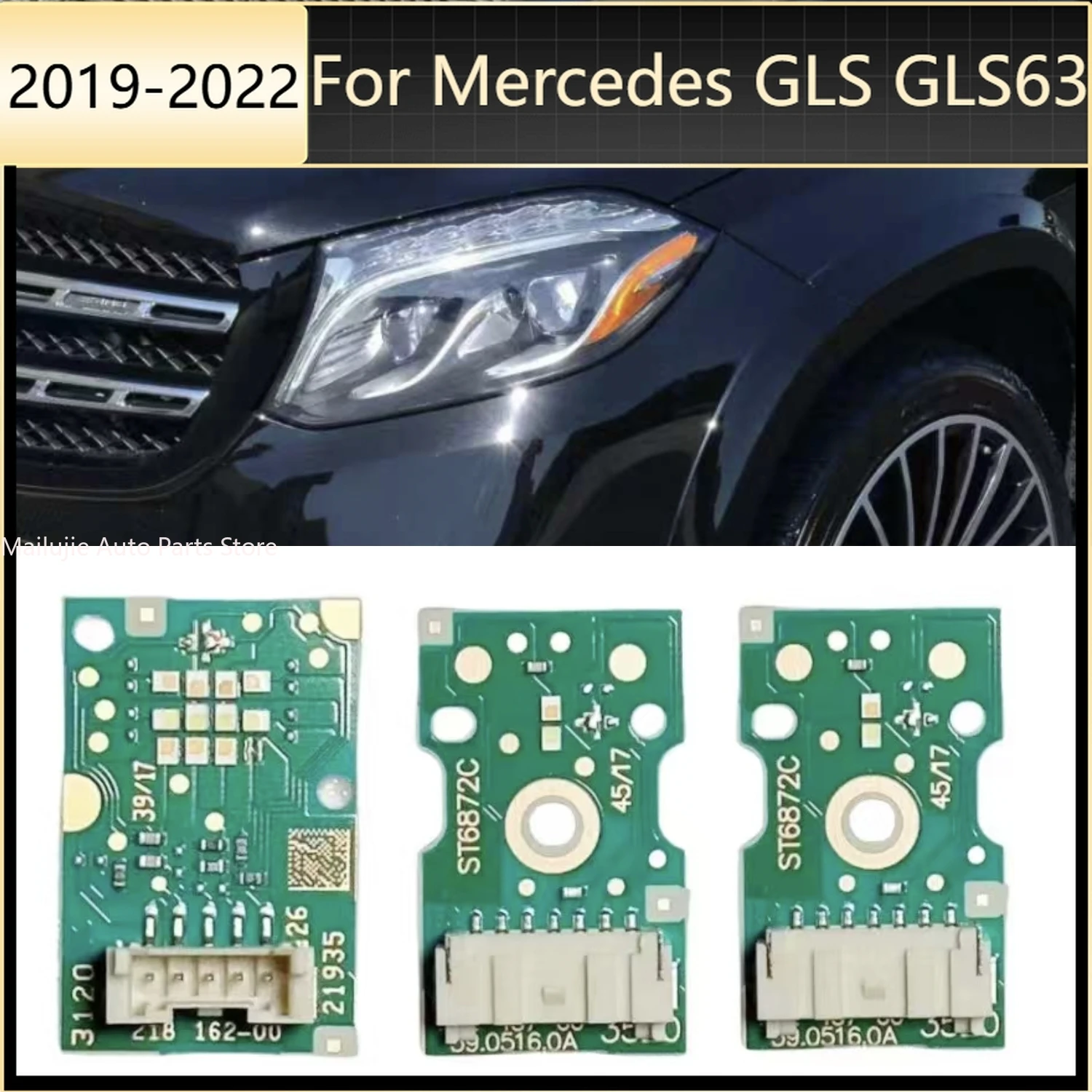 DRL LED daytime running lights LED board light White DRL chip Car Accessories For Mercedes GLS GLS63 2019-2022 X167
DRL LED daytime running lights LED board light White DRL chip Car Accessories For Mercedes GLS GLS63 2019-2022 X167