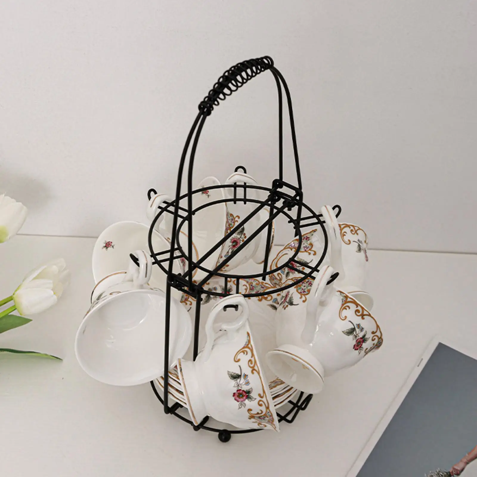Coffee Mug Holder,Coffee Cup Tree Stand,Countertop Rack,Metal Mug Tree Organizer for Cabinet,Counter,Tea Party,6.5 x13.4inch
Coffee Mug Holder,Coffee Cup Tree Stand,Countertop Rack,Metal Mug Tree Organizer for Cabinet,Counter,Tea Party,6.5 x13.4inch