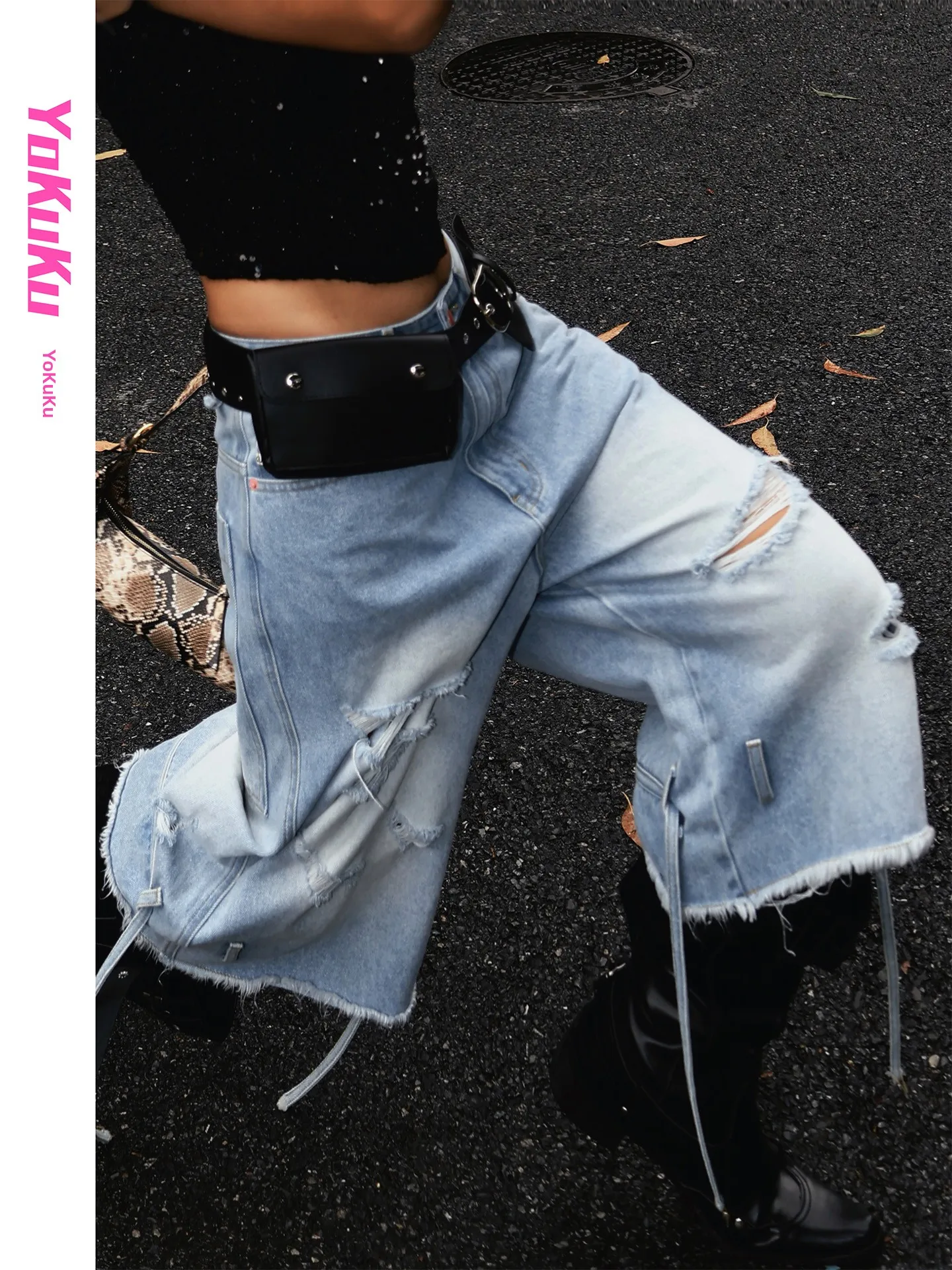 Cool American Street Style Ripped Denim Jeans Women Loose Slimming Wide Leg Pants Cotton Summer Fashion Casual Shorts
Cool American Street Style Ripped Denim Jeans Women Loose Slimming Wide Leg Pants Cotton Summer Fashion Casual Shorts