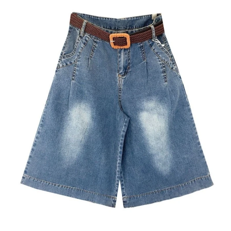 Wide Leg Denim Shorts Women Mid Calf Loose Fit Summer Thin Lightweight Casual Straight Leg Trousers
Wide Leg Denim Shorts Women Mid Calf Loose Fit Summer Thin Lightweight Casual Straight Leg Trousers