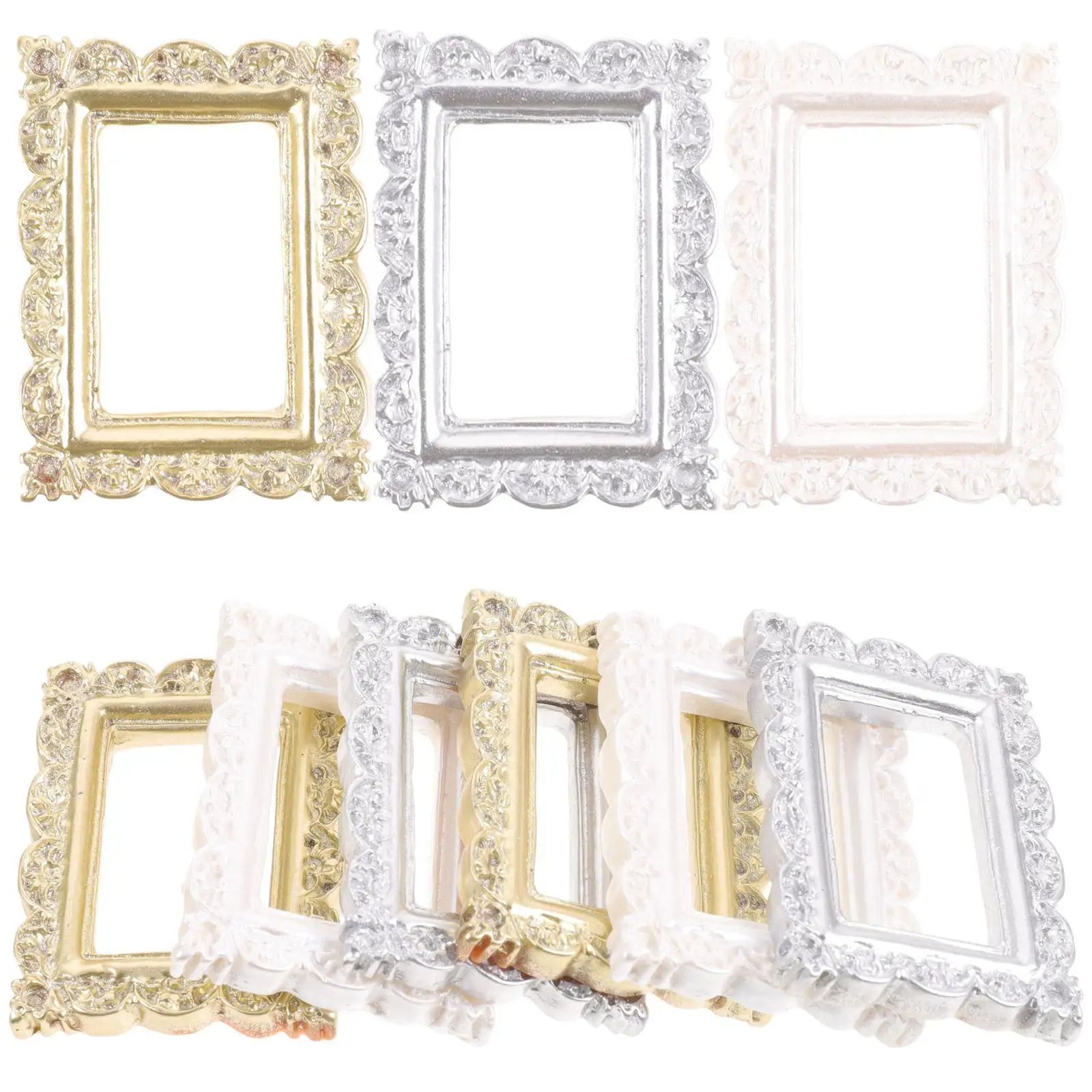 9 Pcs Retro Photo Frame Miniature Decorations Vintage Resin Picture Frames for DIY Crafts Mini Props Toy Room Accessories
9 Pcs Retro Photo Frame Miniature Decorations Vintage Resin Picture Frames for DIY Crafts Mini Props Toy Room Accessories