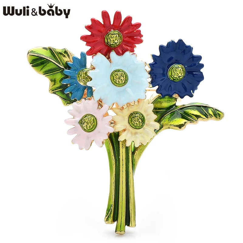 Wuli&baby Elegant Flower Bouquet Brooches For Women Unisex Enamel Bright Flowers Plants Party Office Brooch Pins Gifts
Wuli&baby Elegant Flower Bouquet Brooches For Women Unisex Enamel Bright Flowers Plants Party Office Brooch Pins Gifts