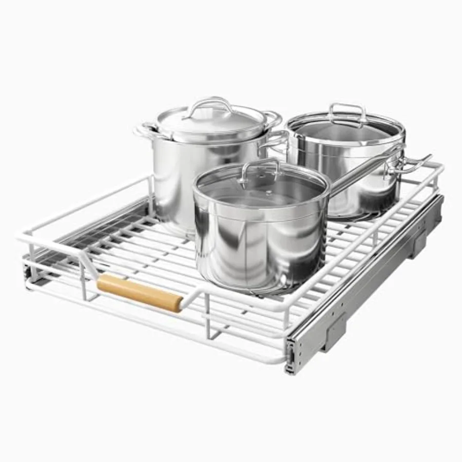 Heavy Duty Smooth Sliding Under Cabinet Shelves for Pots and Pans Full-Extension Roll out Drawers Slide out Organization for Ho
Heavy Duty Smooth Sliding Under Cabinet Shelves for Pots and Pans Full-Extension Roll out Drawers Slide out Organization for Ho
