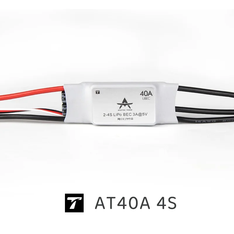 AT40A T-MOTOR AT series ESC AT40A 2-4 mini ESC электронный регулятор скорости для радиоуправляемого вертолета самолета с неподвижным крылом
AT40A T-MOTOR AT series ESC AT40A 2-4 mini ESC электронный регулятор скорости для радиоуправляемого вертолета самолета с неподвижным крылом