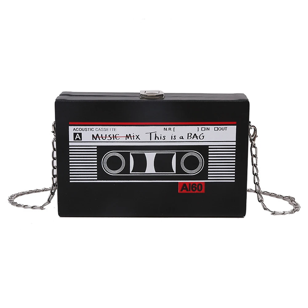 Women Cute Sling Bag Radio Shape Small Square Bag PU Leather Tape Recorder Print Ladies Daily Commute Bag
Women Cute Sling Bag Radio Shape Small Square Bag PU Leather Tape Recorder Print Ladies Daily Commute Bag