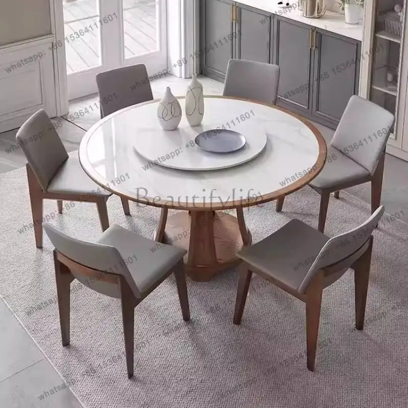 Modern Design Luxury Dining Table 6 Person Brown Wooden Nordic Round Dining Table Living Room Study Tavoli Da Pranzo Furniture
Modern Design Luxury Dining Table 6 Person Brown Wooden Nordic Round Dining Table Living Room Study Tavoli Da Pranzo Furniture