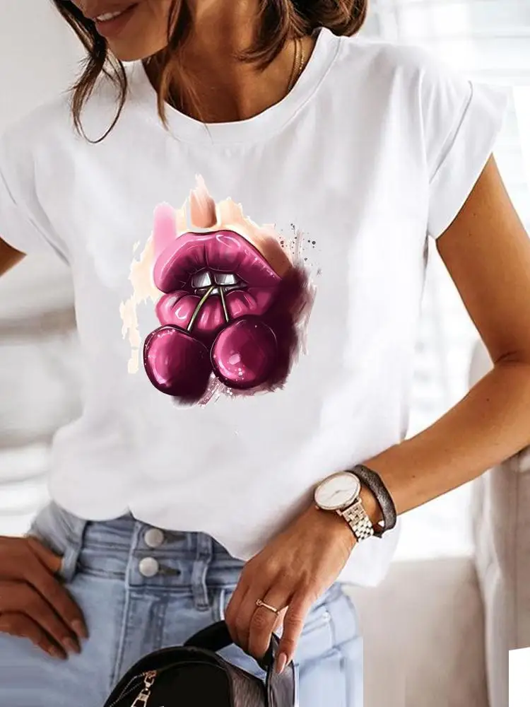 Watercolor Lip Funny Cute T Shirt Clothing Tee Women Graphic T-shirt Summer Short Sleeve Print Clothes Fashion Female Top
Watercolor Lip Funny Cute T Shirt Clothing Tee Women Graphic T-shirt Summer Short Sleeve Print Clothes Fashion Female Top