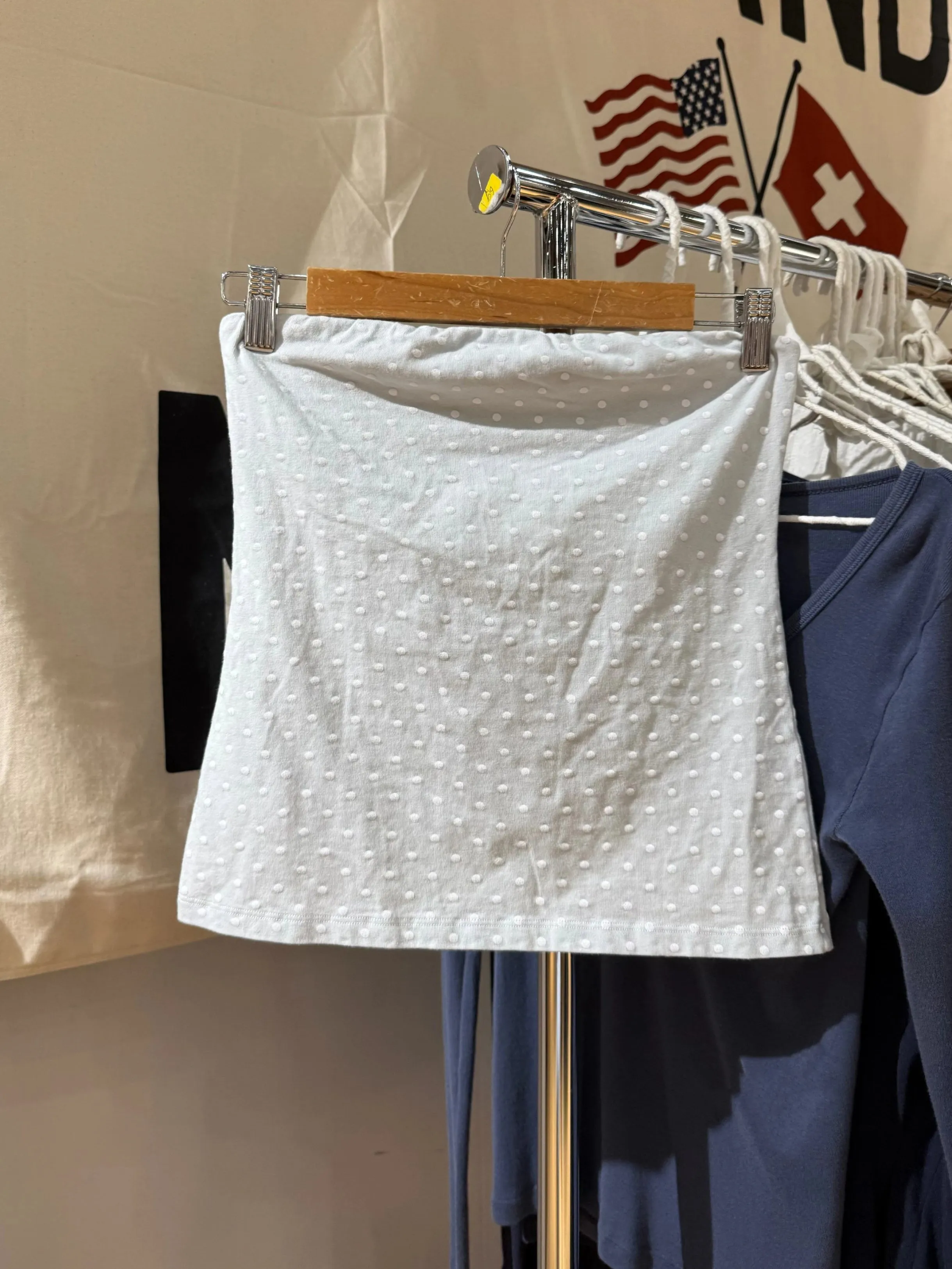 Blue Polka Dot Cotton Slim Tube Top Woman Summer Sexy Off Shoulder Strapless Camisole Sweet Cute Casual Chic Crop Tops Vest New
Blue Polka Dot Cotton Slim Tube Top Woman Summer Sexy Off Shoulder Strapless Camisole Sweet Cute Casual Chic Crop Tops Vest New