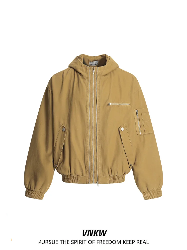 Американский ретро-пиджак в стиле рабочей одежды с двойной молнией, утепленный, свободный, теплый, с капюшоном, для пар, модный, хлопковый, молодежный, повседневный
Американский ретро-пиджак в стиле рабочей одежды с двойной молнией, утепленный, свободный, теплый, с капюшоном, для пар, модный, хлопковый, молодежный, повседневный