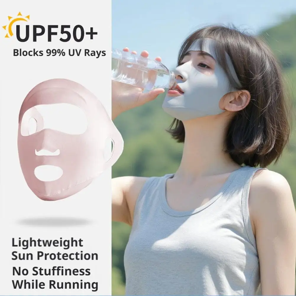 Breathable Sunscreen Mask Full Face Women Ice Silk UV Protection Summer Outdoor Sports Running Cycling Mask Face Cover Apparel
Breathable Sunscreen Mask Full Face Women Ice Silk UV Protection Summer Outdoor Sports Running Cycling Mask Face Cover Apparel