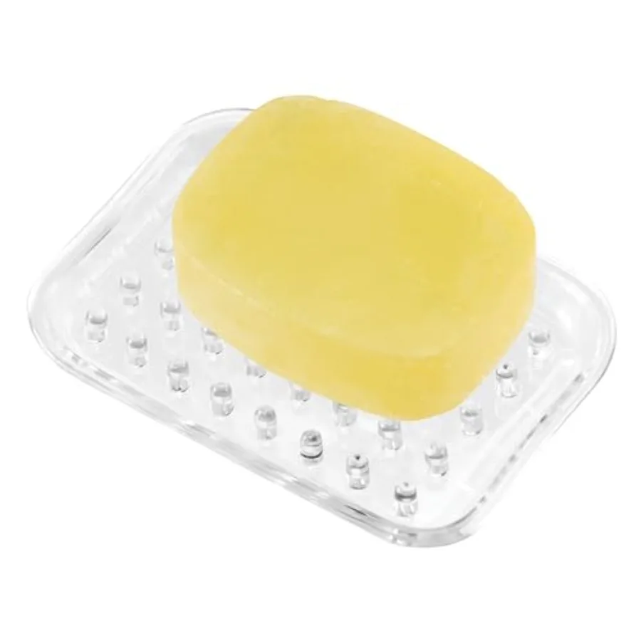 Plastic Bar Soap Holder for Bathroom Shower, Set of 1, Rectangle
Plastic Bar Soap Holder for Bathroom Shower, Set of 1, Rectangle