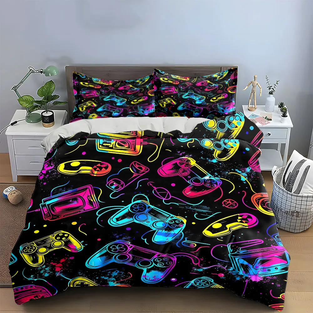 Gaming-Themed Set for Decoration Multiple sizes kid's and adults' bedroom Exquisite 3PC bedding set, gift
Gaming-Themed Set for Decoration Multiple sizes kid's and adults' bedroom Exquisite 3PC bedding set, gift