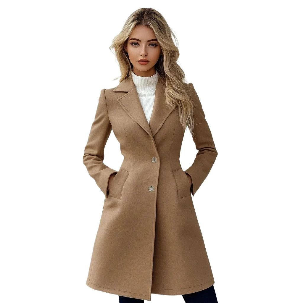 Mia Muse Select Повседневные осенне-зимние верблюжьи однотонные французские однобортные женские пальто трапециевидной формы с карманами и длинными рукавами с лацканами
Mia Muse Select Повседневные осенне-зимние верблюжьи однотонные французские однобортные женские пальто трапециевидной формы с карманами и длинными рукавами с лацканами