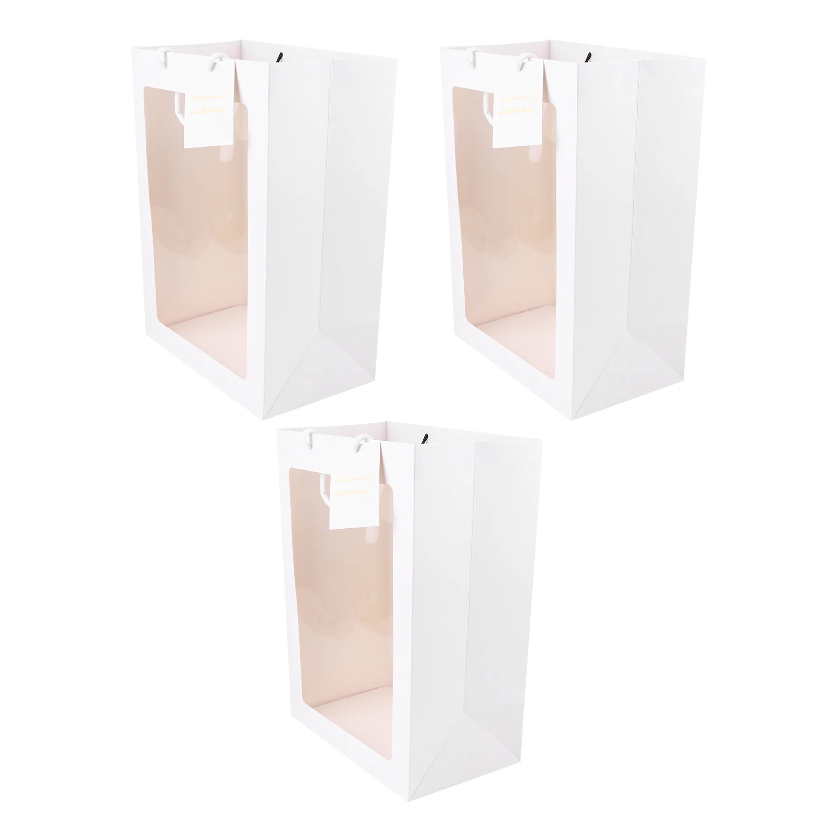 3 Pcs Bouquet Packaging Bags Kraft Flower Bouquet Bags Paper Gift Tote Transparent Window Strong Portable Rope
3 Pcs Bouquet Packaging Bags Kraft Flower Bouquet Bags Paper Gift Tote Transparent Window Strong Portable Rope