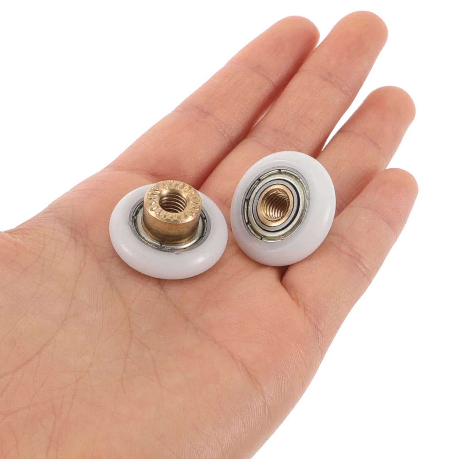 4Pcs Shower Door Rollers Enhanced Stability Longterm Reliability Large Flat Wheel Arc Design Bathroom Sliding Door Parts
4Pcs Shower Door Rollers Enhanced Stability Longterm Reliability Large Flat Wheel Arc Design Bathroom Sliding Door Parts