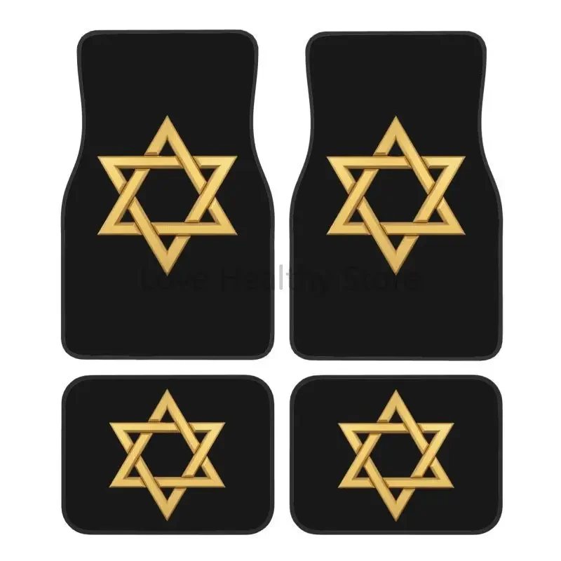 Автомобильные коврики Star of David из 4-х предметов, нескользящие передние и задние коврики для ног с резиновой подложкой, автомобильные аксессуары, универсальные
Автомобильные коврики Star of David из 4-х предметов, нескользящие передние и задние коврики для ног с резиновой подложкой, автомобильные аксессуары, универсальные