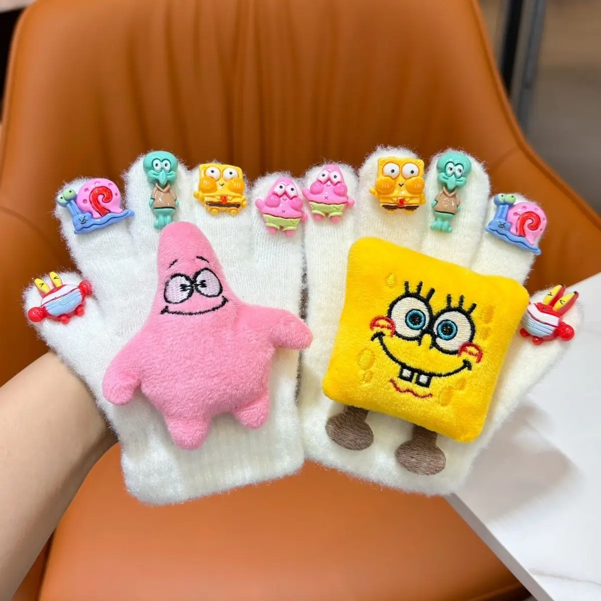 Kawaii Spongebob Squarepants Gloves Winter Comfortable Warm Cute Cartoon Patrick Star Cute Girly Heart Gloves Manicure
Kawaii Spongebob Squarepants Gloves Winter Comfortable Warm Cute Cartoon Patrick Star Cute Girly Heart Gloves Manicure