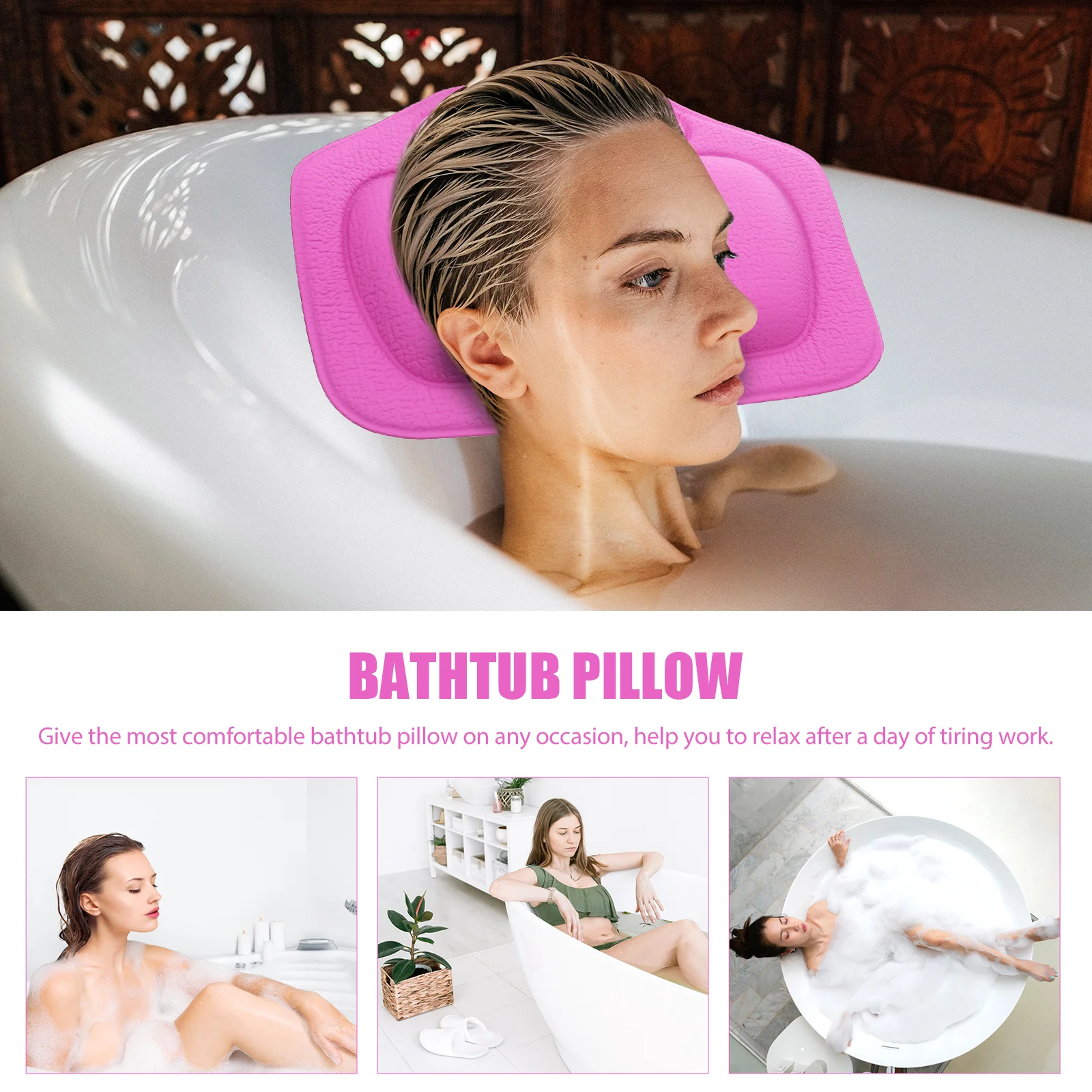 Bathtub Pillow Bath Head Rest Comfortable PVC Blue Easy Clean Neck Support Relaxation Spa Bath Pillow Durable Premium Material
Bathtub Pillow Bath Head Rest Comfortable PVC Blue Easy Clean Neck Support Relaxation Spa Bath Pillow Durable Premium Material