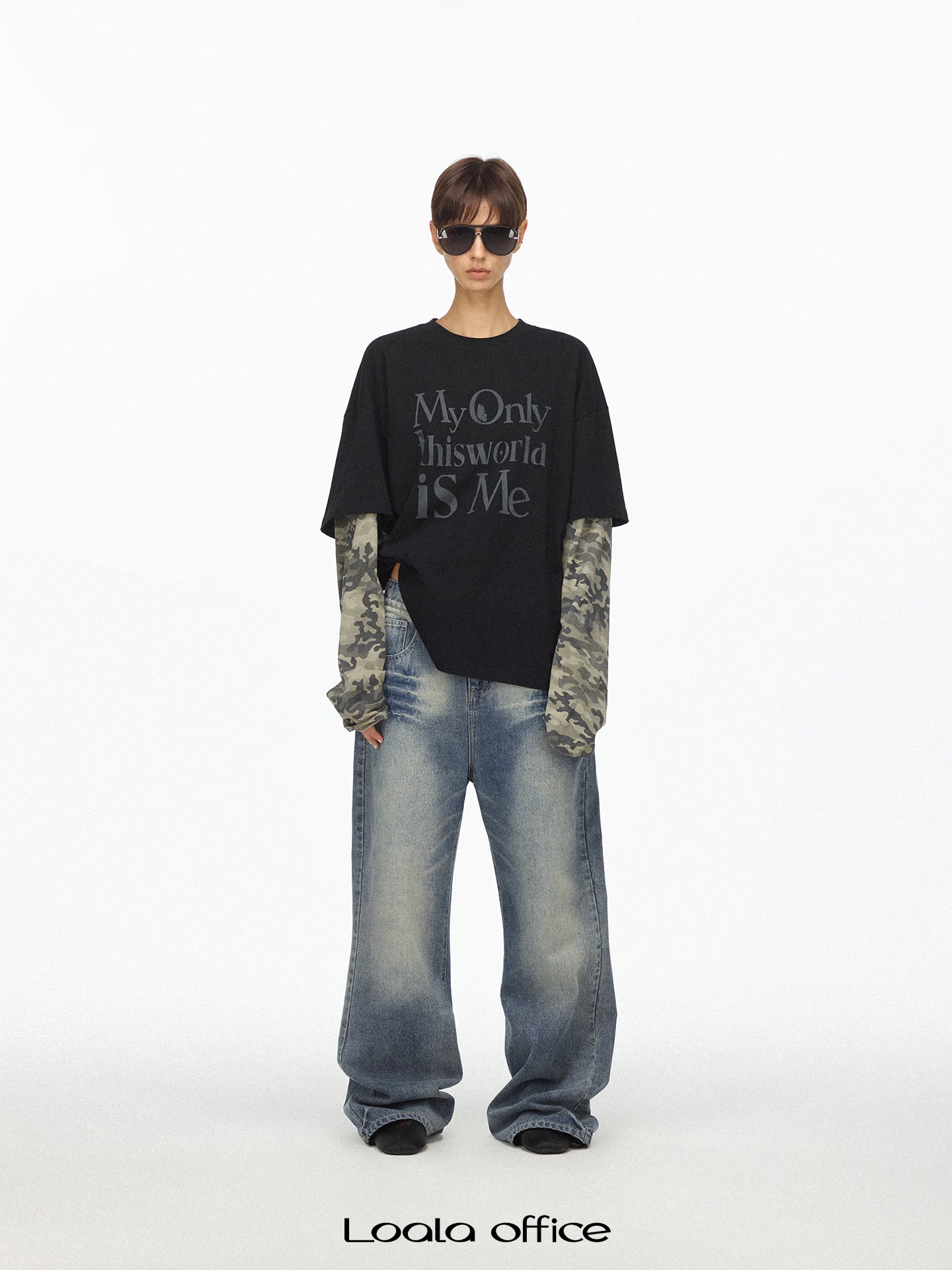 Loala Office Ladies American Style Letter Splicing Street Sense Camouflage Print Long Sleeve T-Shirt Fake Two-Piece Soft Comf...
Loala Office Ladies American Style Letter Splicing Street Sense Camouflage Print Long Sleeve T-Shirt Fake Two-Piece Soft Comf...