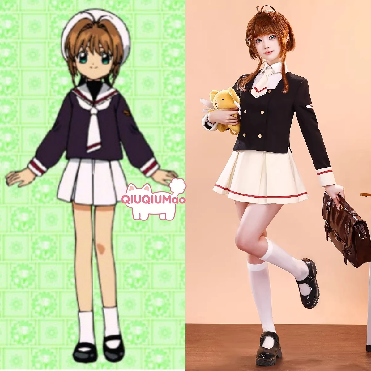 Cardcaptor Sakura Cosplay Costume Anime Sakura Kinomoto Role Playing JK Middle School Uniform Outfit for Women Comic Con Party
Cardcaptor Sakura Cosplay Costume Anime Sakura Kinomoto Role Playing JK Middle School Uniform Outfit for Women Comic Con Party