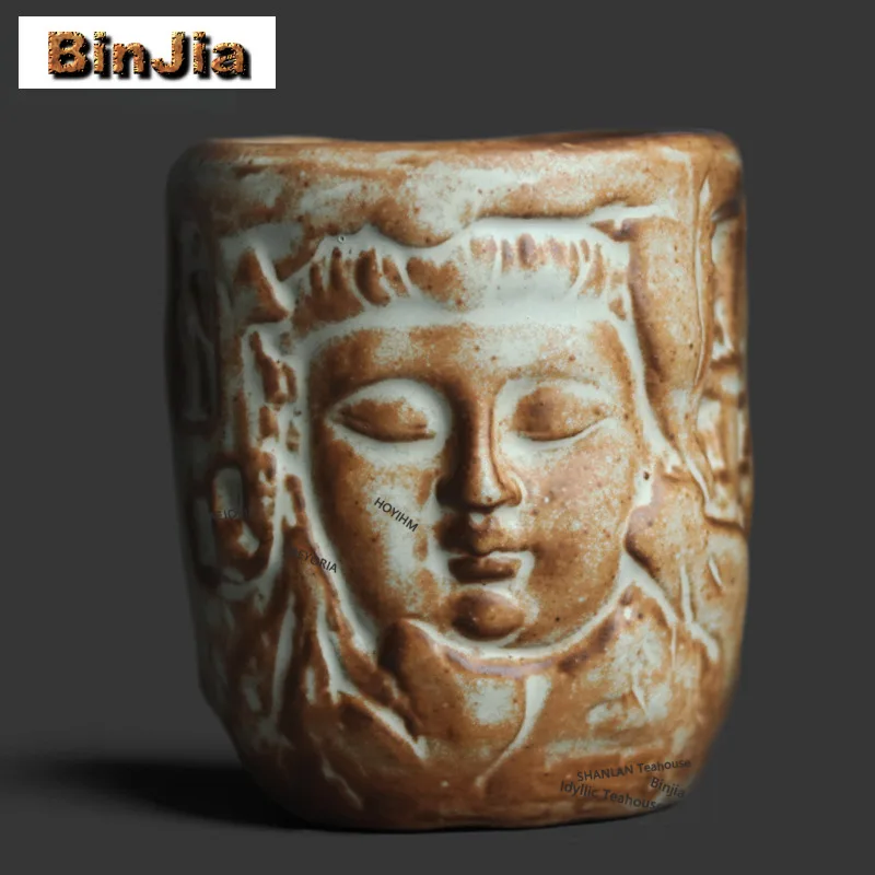 130ml Kiln Fambe Dunhuang Teacup Creative Tea Bowl Cup For Tea Tea-tasting Meditation Cup Jianzhan Master Cups Household Cafes
130ml Kiln Fambe Dunhuang Teacup Creative Tea Bowl Cup For Tea Tea-tasting Meditation Cup Jianzhan Master Cups Household Cafes