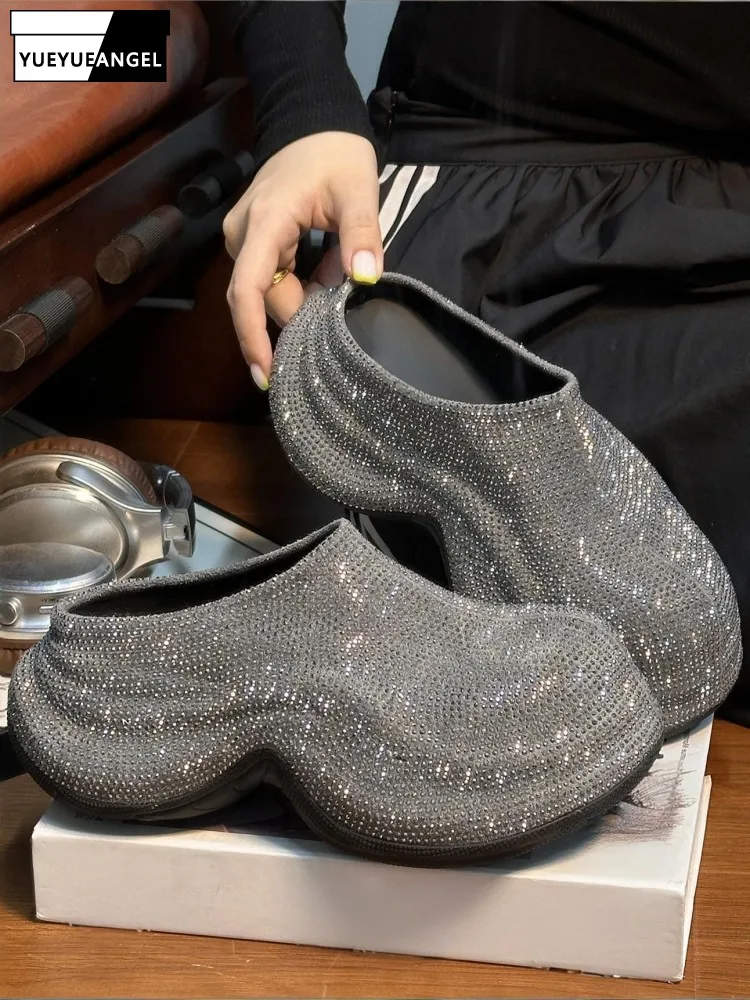 Leisure Ladies Close Toe Platform Height Increase Slip On Footwear Comfortable Solid Color Diamonds Chunky Heel Female Slippers
Leisure Ladies Close Toe Platform Height Increase Slip On Footwear Comfortable Solid Color Diamonds Chunky Heel Female Slippers