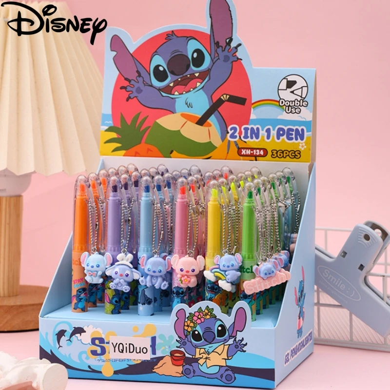 36 шт., гелевая ручка Disney Stitch, аниме, хайлайтер Lilo & Stitch, двусторонняя ручка, ручка для прессы, студенческие принадлежности, канцелярские товары, оптовая продажа
36 шт., гелевая ручка Disney Stitch, аниме, хайлайтер Lilo & Stitch, двусторонняя ручка, ручка для прессы, студенческие принадлежности, канцелярские товары, оптовая продажа
