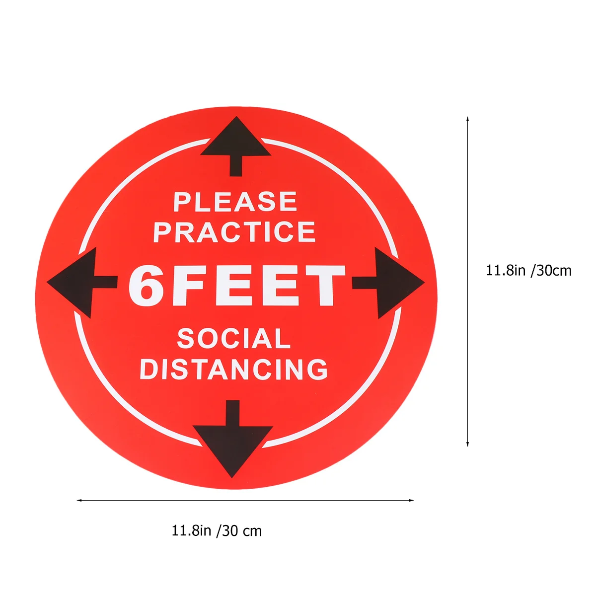 4 pcs Keeping Distance Sticker Pvc Round Floor Decal Anti-Skid Public Places School Office Use Red Safety Sign Decorative Plate
4 pcs Keeping Distance Sticker Pvc Round Floor Decal Anti-Skid Public Places School Office Use Red Safety Sign Decorative Plate