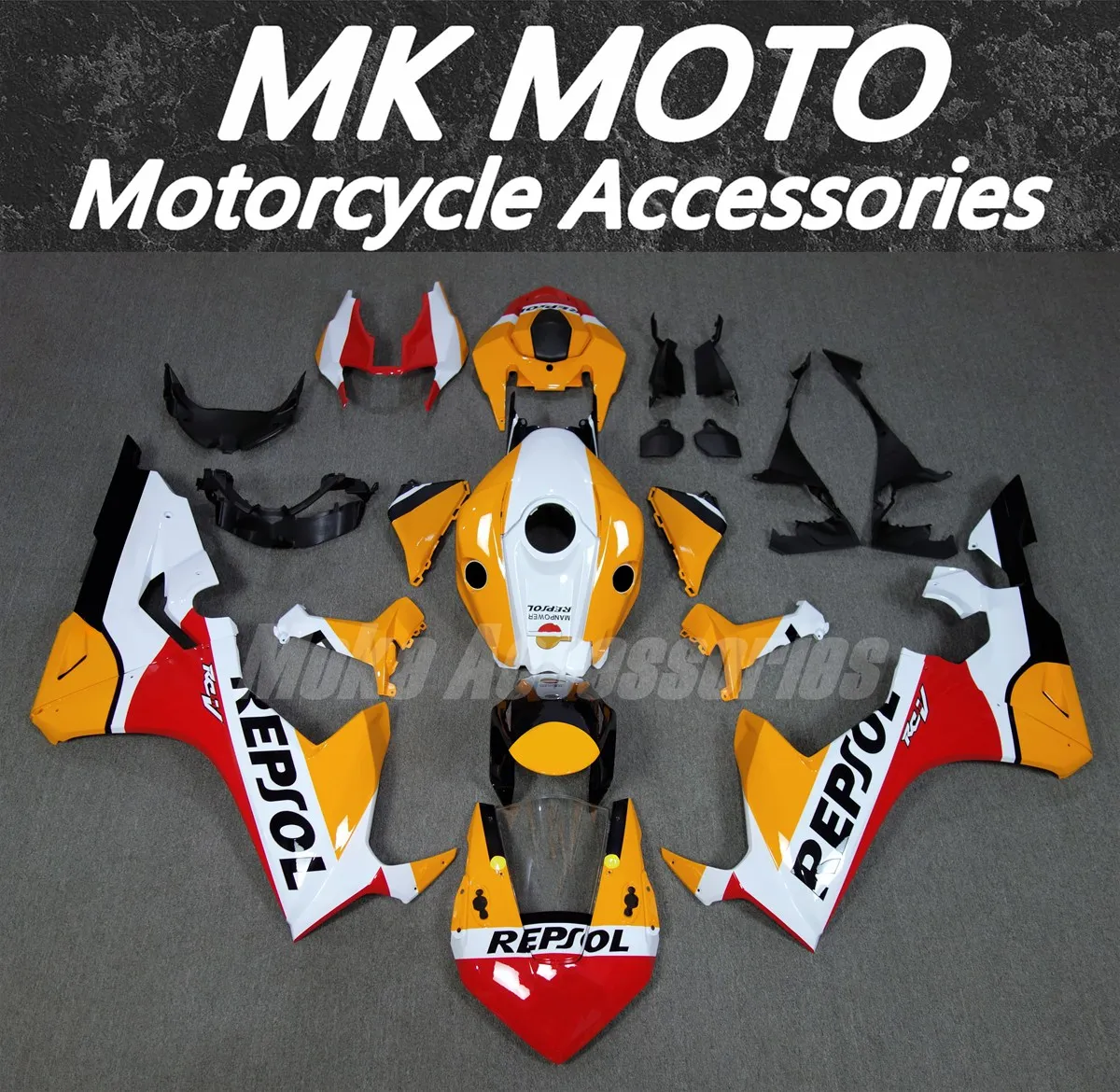 Moke moto Motorcycle Fairings Kit Fit For Cbr1000rr 2017 2018 2019 Bodywork Set High Quality ABS Injection Red White Orange -2
Moke moto Motorcycle Fairings Kit Fit For Cbr1000rr 2017 2018 2019 Bodywork Set High Quality ABS Injection Red White Orange -2