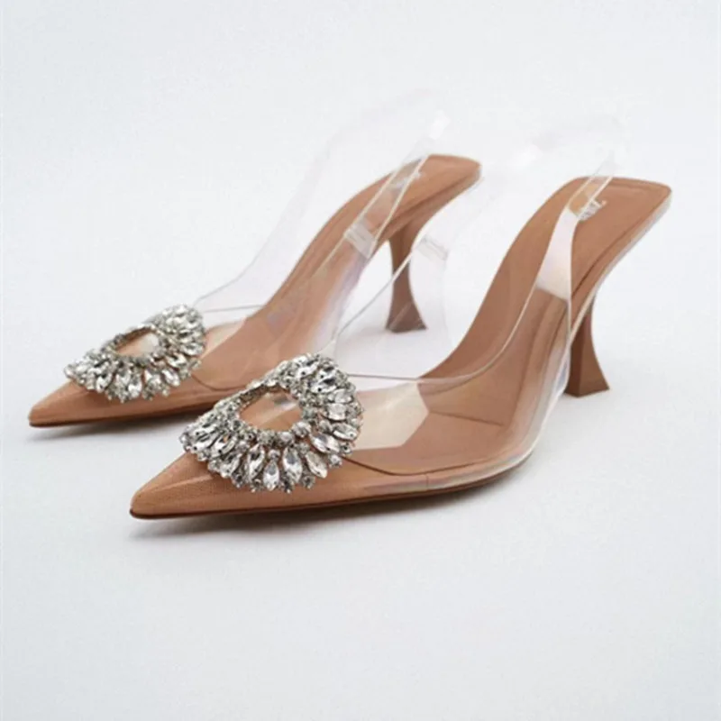 2025 New Women's High Heels Summer Fashion Rhinestone Clear High Heels Sexy Mueller High Heels Elegant Sandals for Women
2025 New Women's High Heels Summer Fashion Rhinestone Clear High Heels Sexy Mueller High Heels Elegant Sandals for Women