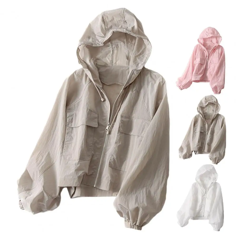 Translucent Texture Sun Guard Jacket Women Long Sleeve Sunscreen Jacket Sun Protection Athletic Hoodie Coat for Running Hiking
Translucent Texture Sun Guard Jacket Women Long Sleeve Sunscreen Jacket Sun Protection Athletic Hoodie Coat for Running Hiking