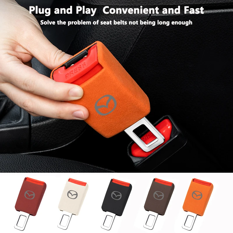 New Car Suede Safety Belt Buckle Extension Thick Plug Extender ForMazda CX5 Demio 2 Atenza CX-3 CX7 CX30 MX5 CX8 CX9 Skyactiv 3
New Car Suede Safety Belt Buckle Extension Thick Plug Extender ForMazda CX5 Demio 2 Atenza CX-3 CX7 CX30 MX5 CX8 CX9 Skyactiv 3