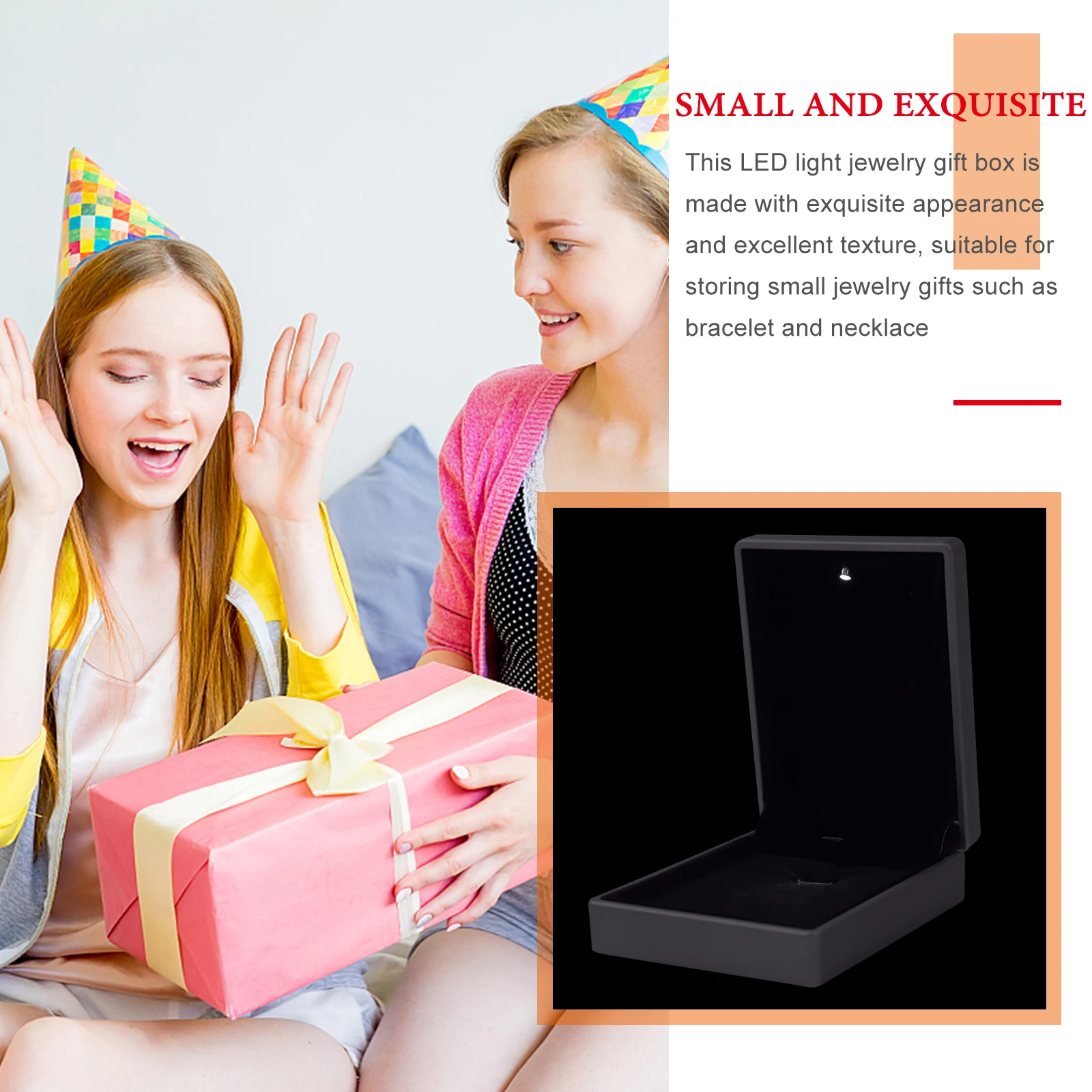Элегантная светодиодная подарочная коробка для ювелирных изделий, контейнер для хранения ожерелья для помолвки, свадьбы, дня рождения, коробки для браслетов, декоративные ювелирные изделия
Элегантная светодиодная подарочная коробка для ювелирных изделий, контейнер для хранения ожерелья для помолвки, свадьбы, дня рождения, коробки для браслетов, декоративные ювелирные изделия