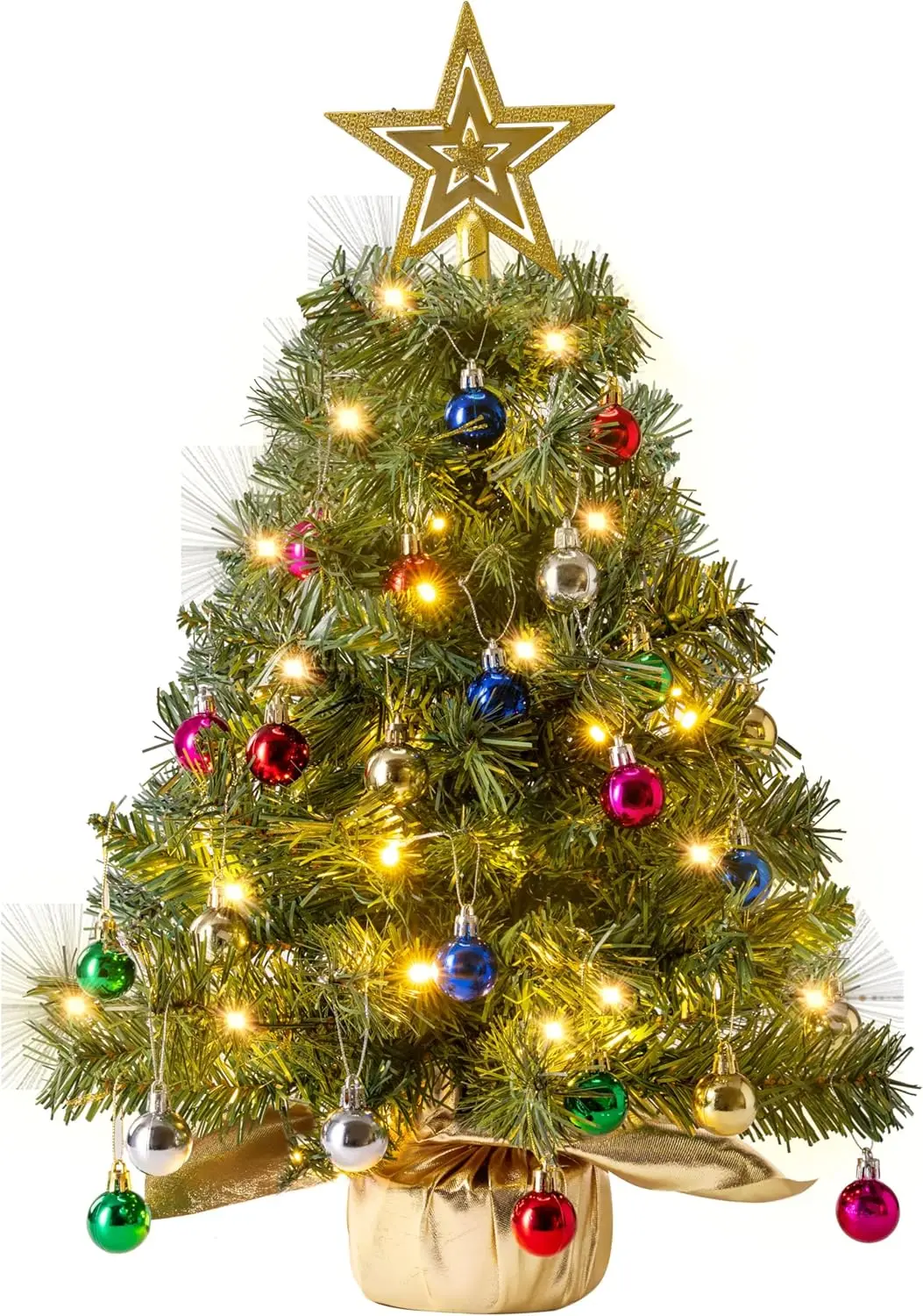 Рождественская елка со светодиодной подсветкой, 24 фута, со звездой и орнаментом, мини-настольная елка для внутреннего и наружного декора
Рождественская елка со светодиодной подсветкой, 24 фута, со звездой и орнаментом, мини-настольная елка для внутреннего и наружного декора