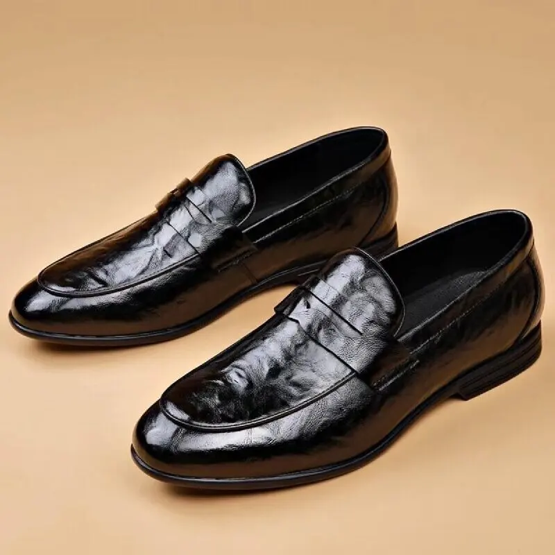 Men Formal Shoes Genuine Leather Men Luxury Leisure Shoes Single Foot Lightweight Shoes Business Office Italian High-quality Sho
Men Formal Shoes Genuine Leather Men Luxury Leisure Shoes Single Foot Lightweight Shoes Business Office Italian High-quality Sho