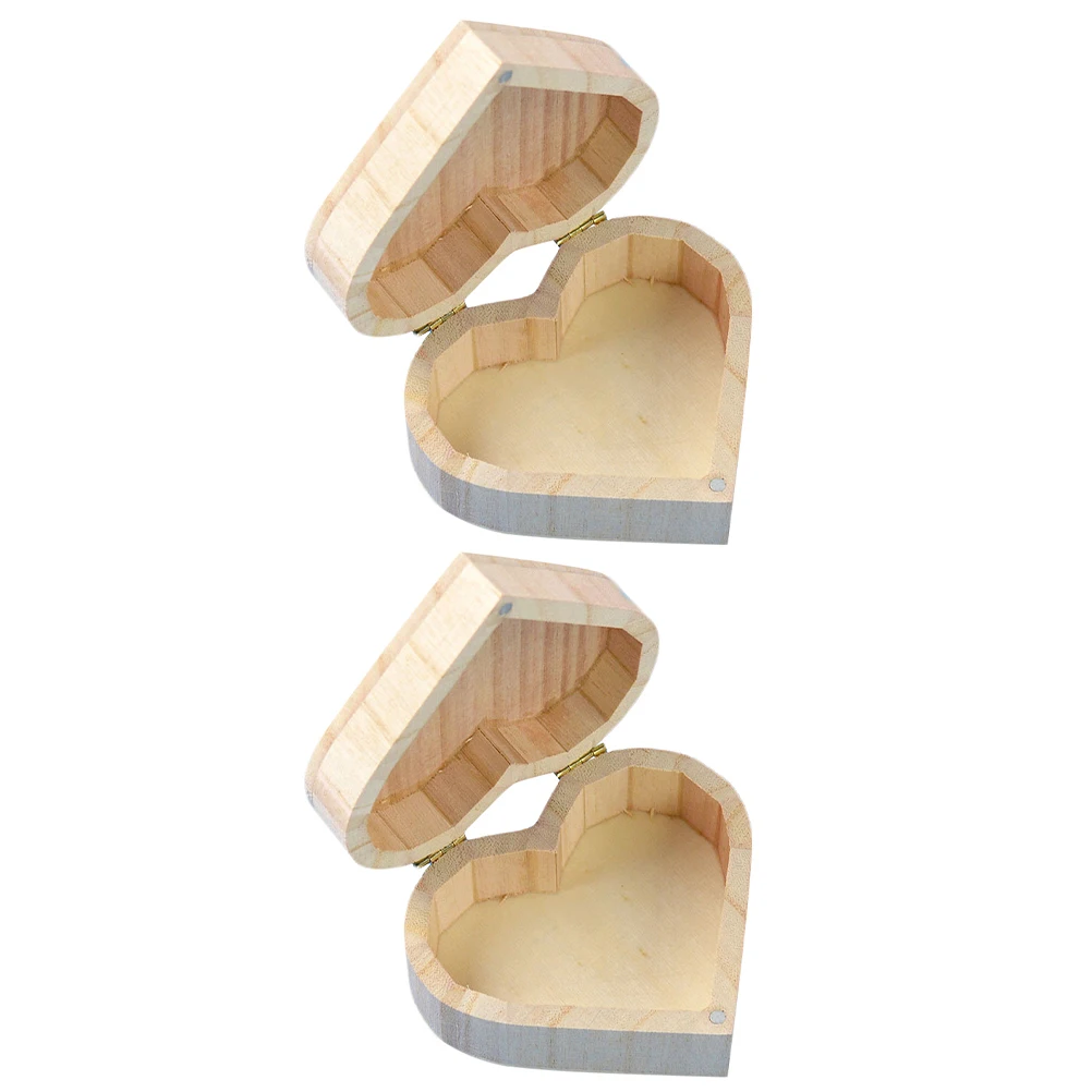 2Pcs Wooden Heart Shape Box Love Keepsake Decorative Storage Boxes for Bracelet Jewelry Case Valentine Gift Container Mini
2Pcs Wooden Heart Shape Box Love Keepsake Decorative Storage Boxes for Bracelet Jewelry Case Valentine Gift Container Mini