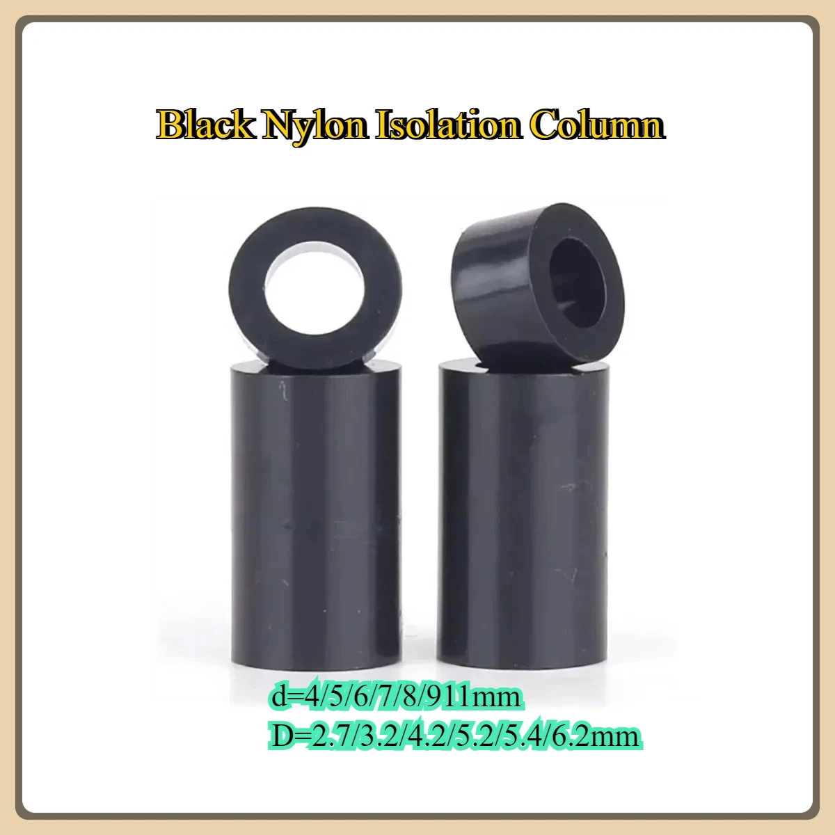 Black Nylon Isolation Column / Plastic Sleeve Support Column / Hollow Through Column 
Black Nylon Isolation Column / Plastic Sleeve Support Column / Hollow Through Column