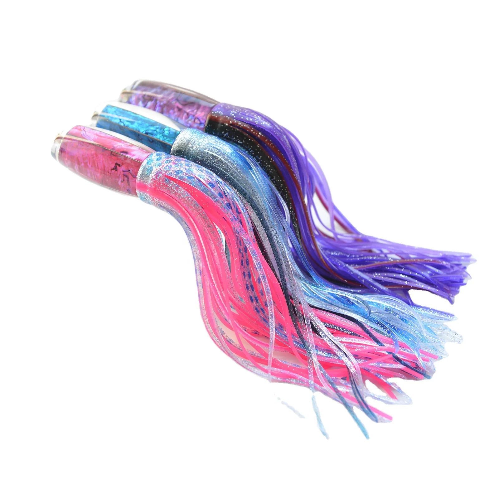 Набор приманок для глубоководной морской рыбалки на троллинг: марлин, тунец, махи-махи, дурадо, ваху, акула. Приманки из смолы с двойной юбкой.
Набор приманок для глубоководной морской рыбалки на троллинг: марлин, тунец, махи-махи, дурадо, ваху, акула. Приманки из смолы с двойной юбкой.