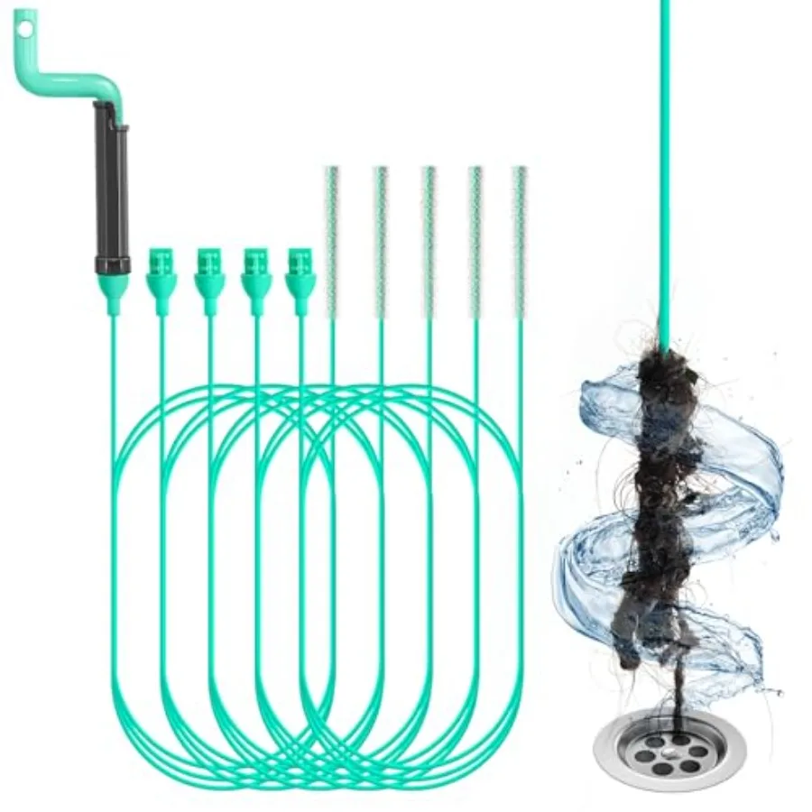 55inch Steel Core Drain Clog Remover Tool With Rotating Handle, Slim Snake Drain Hair Removal Tool For Narrow Pipes, Sinks, Sho
55inch Steel Core Drain Clog Remover Tool With Rotating Handle, Slim Snake Drain Hair Removal Tool For Narrow Pipes, Sinks, Sho