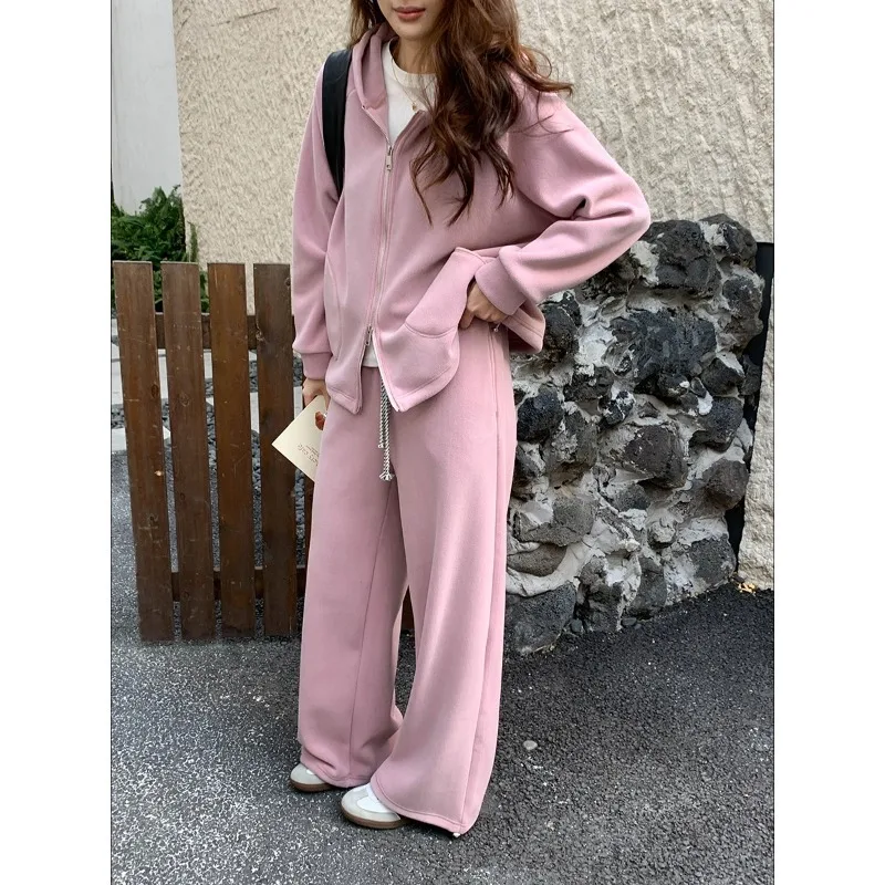 Warm Double-sided Fleece Sweatshirt And Casual Pants Two-piece Set
Warm Double-sided Fleece Sweatshirt And Casual Pants Two-piece Set