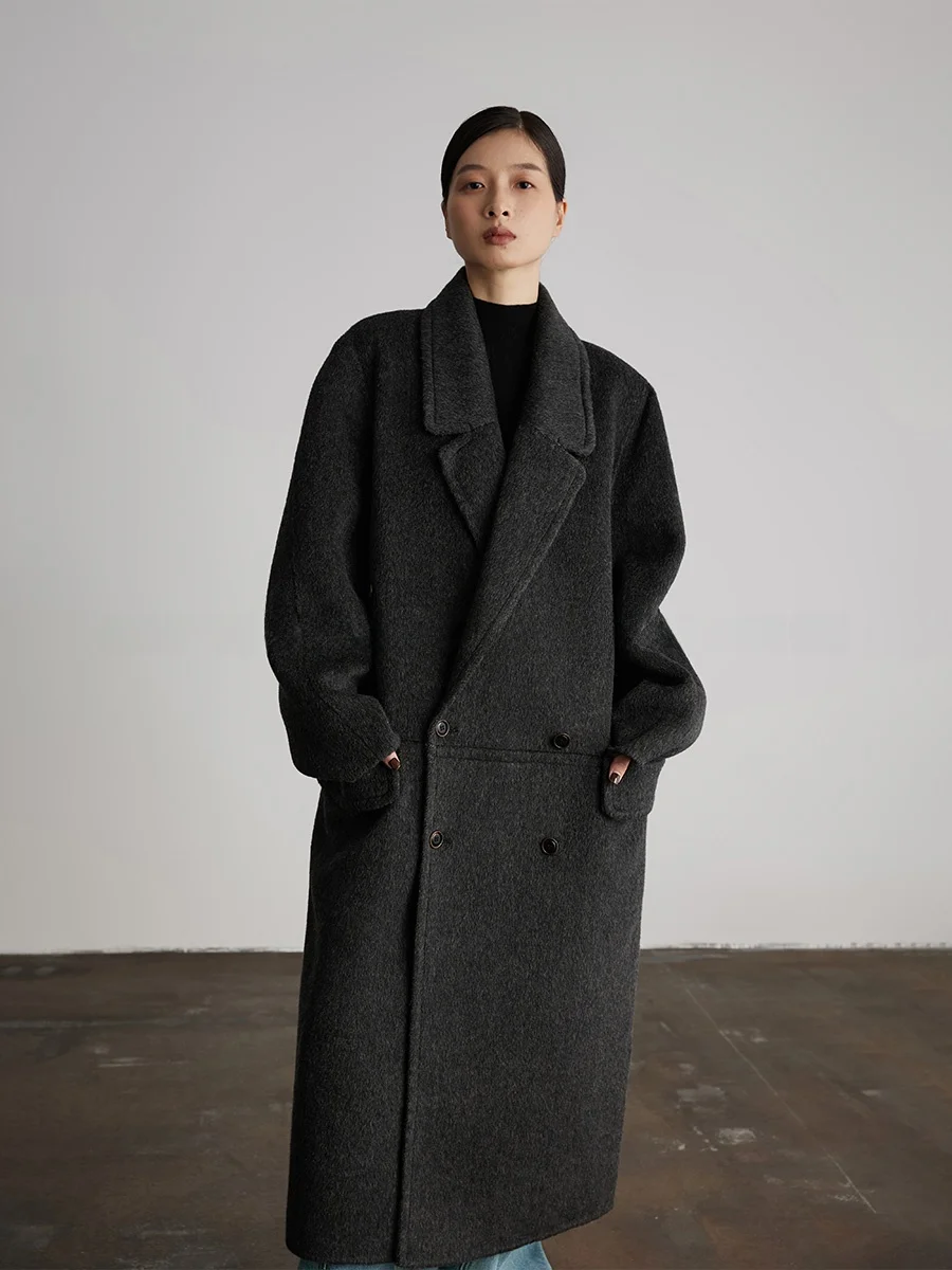 Ordinary times Double-Faced Camel Woolen Bla Long Coat for Women Autumn Winter Classic High-End Outerwear Faion Commute S...
Ordinary times Double-Faced Camel Woolen Bla Long Coat for Women Autumn Winter Classic High-End Outerwear Faion Commute S...