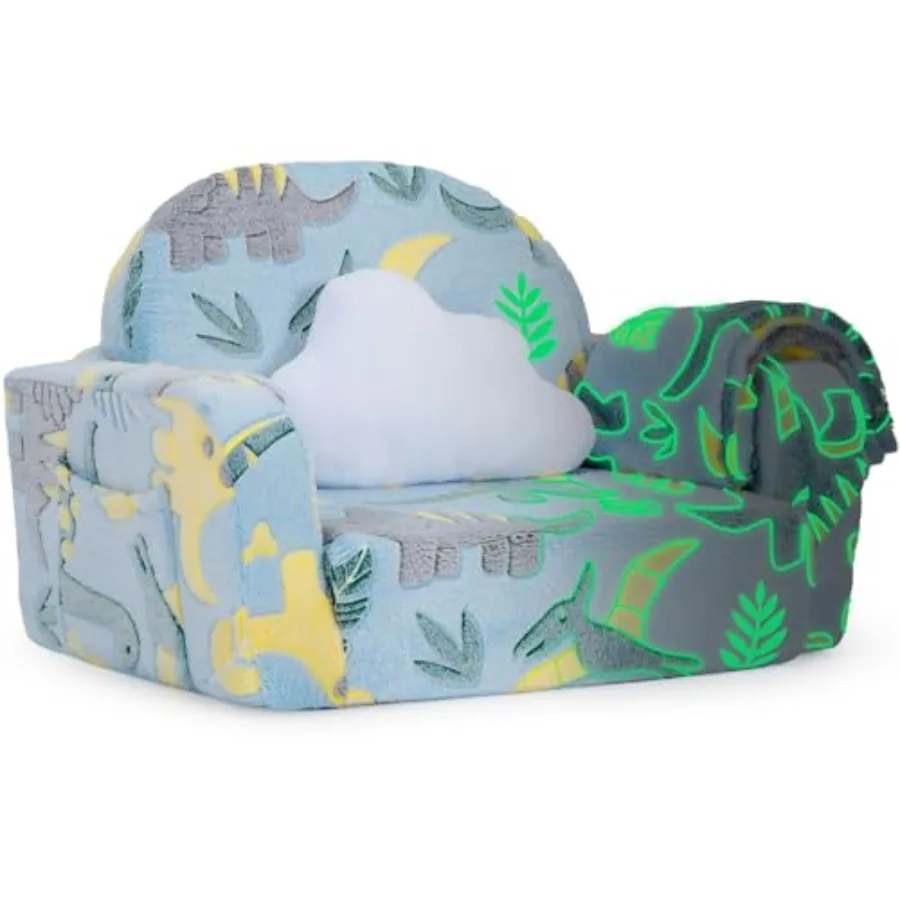 Couch 2-in-1 Soft Toddler Couch Fold Out with Blanket and Cloud Pillow Glow in The Dark Toddler Chair Comfy Convertible Sofa Gi
Couch 2-in-1 Soft Toddler Couch Fold Out with Blanket and Cloud Pillow Glow in The Dark Toddler Chair Comfy Convertible Sofa Gi