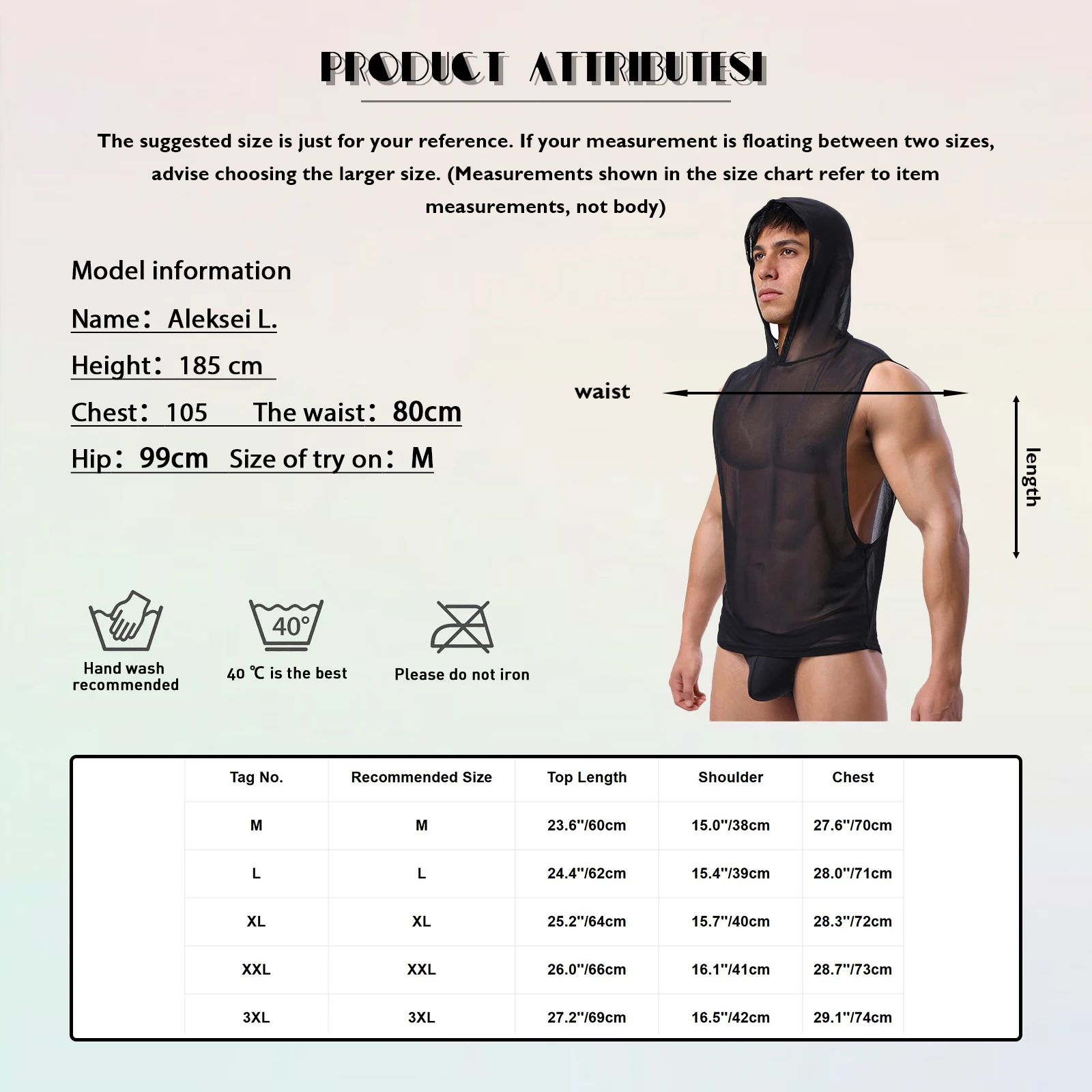 Men Lightweight Mesh Hooded Vest Sleeveless Sheer Tank Top Breathable Quick Dry Stretchy for Fitness Bodybuilding Gym Training
Men Lightweight Mesh Hooded Vest Sleeveless Sheer Tank Top Breathable Quick Dry Stretchy for Fitness Bodybuilding Gym Training