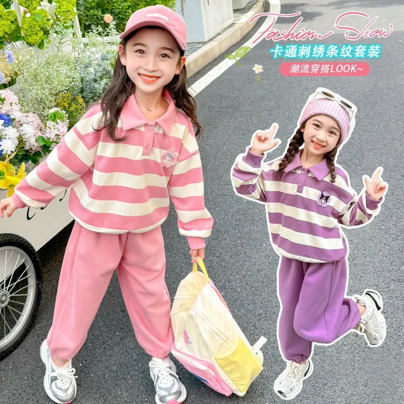 Kawaii Miniso Kuromi My Melody 2Pcs Clothes Girls Heart Sweet Cute Cartoon Anime Autumn Long Sleeved Hoodie Pants Gift for Kids
Kawaii Miniso Kuromi My Melody 2Pcs Clothes Girls Heart Sweet Cute Cartoon Anime Autumn Long Sleeved Hoodie Pants Gift for Kids