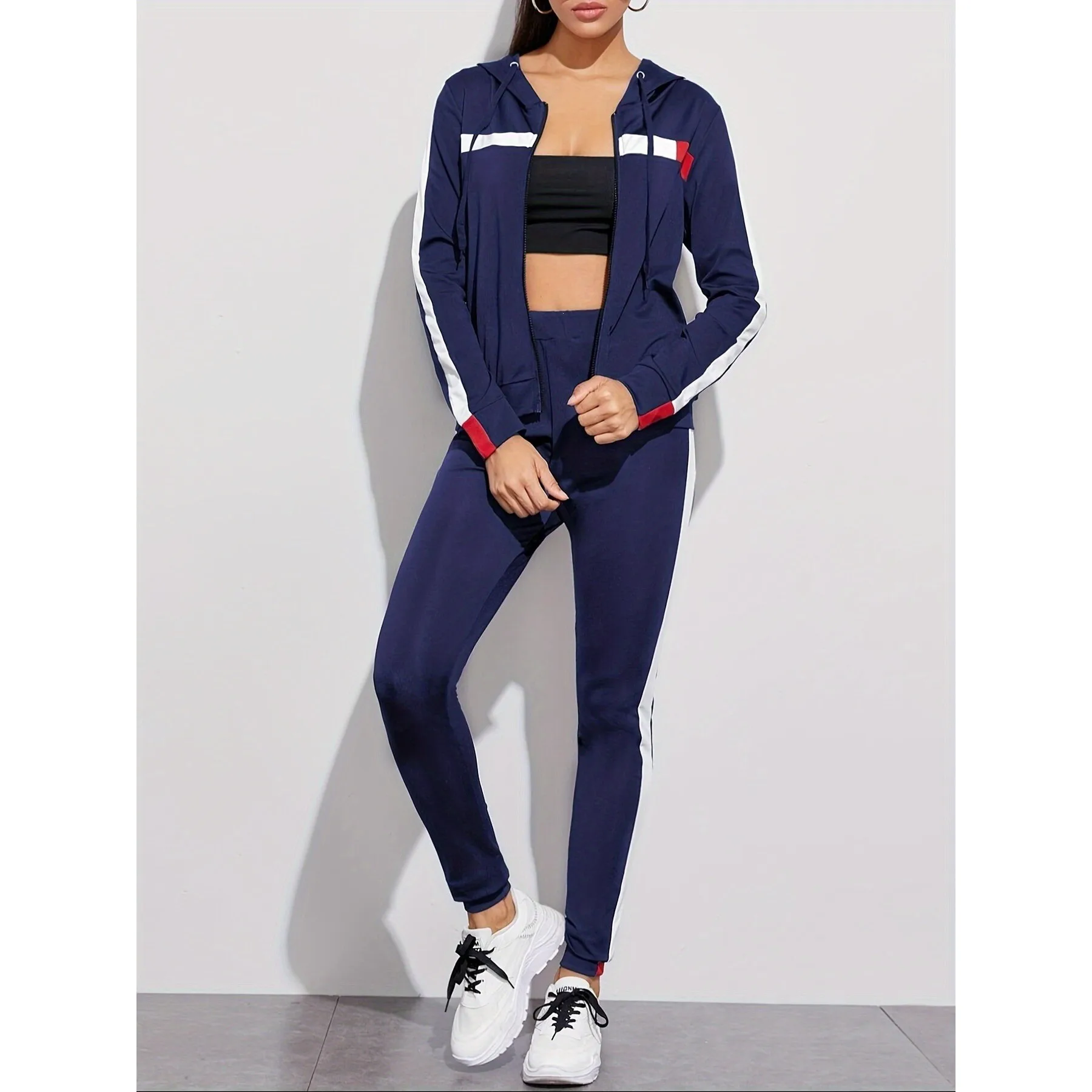 Spliced Casual Sportswear Set Women's Fashion Summer Outfit Directional Hybridization Elegant Style No Brand Registered Trade...
Spliced Casual Sportswear Set Women's Fashion Summer Outfit Directional Hybridization Elegant Style No Brand Registered Trade...