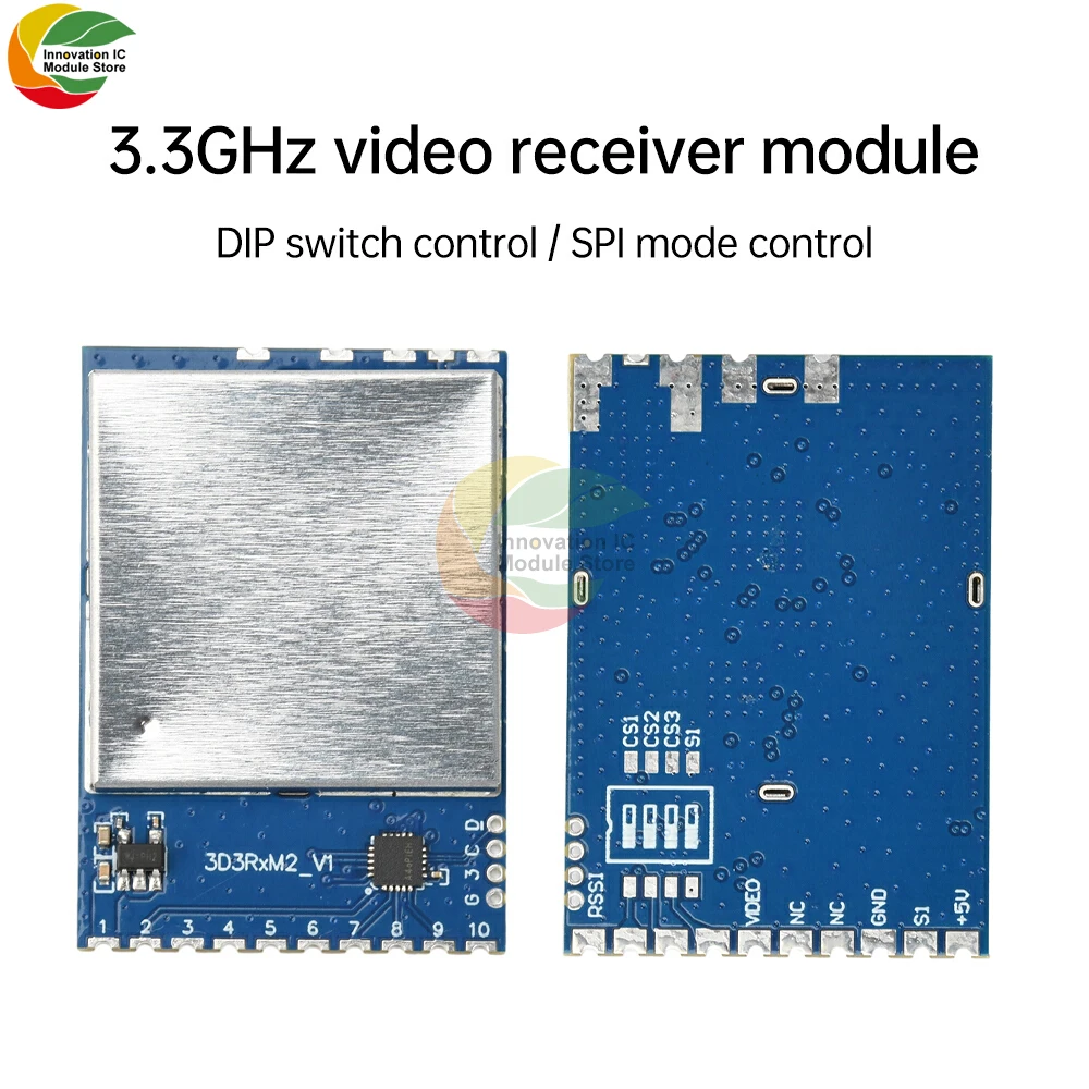 3D3RxM2 3.3G RF Video Receiver Module FPV VRX Module 16-CH FPV Analog Wireless Mapping Receiver Wireless Module
3D3RxM2 3.3G RF Video Receiver Module FPV VRX Module 16-CH FPV Analog Wireless Mapping Receiver Wireless Module