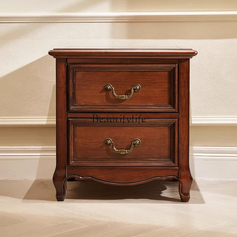 LD33American all solid wood North American cherry wood two pumping bedside table locker
LD33American all solid wood North American cherry wood two pumping bedside table locker