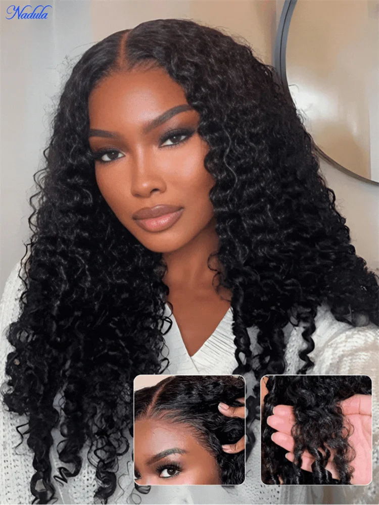Nadula 13x4 Pre Everything Burmese Curly Glueless Wig With Finger Coil Ends Ready to Wear 100% Human Hair Pre Cut Transparent Lace Pre Bleached Tiny Knots Pre Plucked 13x4 Lace Frontal Human Hair Wig with Drawstring for All Heads Sizes
Nadula 13x4 Pre Everything Burmese Curly Glueless Wig With Finger Coil Ends Ready to Wear 100% Human Hair Pre Cut Transparent Lace Pre Bleached Tiny Knots Pre Plucked 13x4 Lace Frontal Human Hair Wig with Drawstring for All Heads Sizes